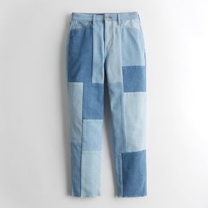Hollister Patchwork Mom Jeans